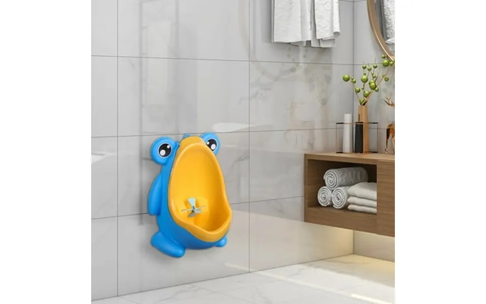Qnjujn Baby Boys Urinal Cute Shape Hanging Toddler Urinal With Rotating Windmill & Suction Cups - Potty Training Toilet