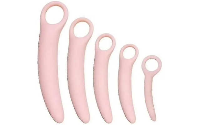 Qoqiu 5-pack Silicone Pelvic Floor Muscle Dilator Trainer Setpelvic Wand Massager For Womenpelvic Floor Muscle Trainer P product image