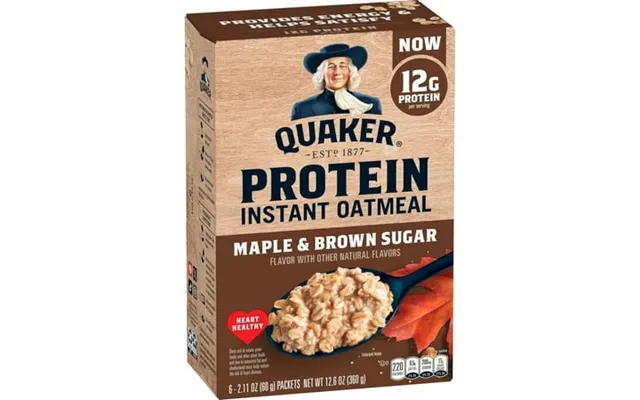 Quaker Instant Oatmeal Protein Maple Brown Sugar 12g Protein 12 product image