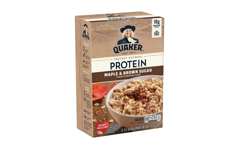 Quaker Instant Protein Maple Brown Sugar 12.6 Oz Pack Of 12