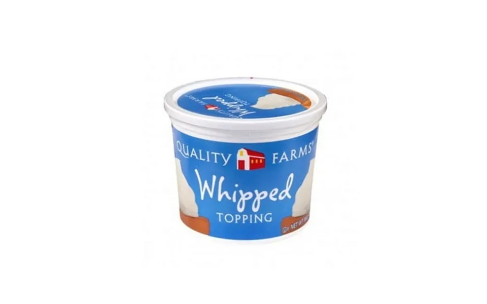 Quality Farms Ready To Use Whipped Topping Bowl 16 Ounce - 12 Per Case