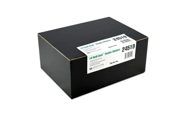 Quality Park Qua24519 Double Window Redi-seal Security-tinted Envelope 9 Commercial Flap Redi-seal Closure 3 product image