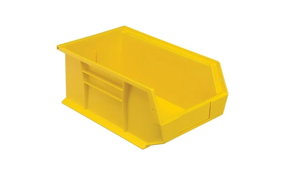 Quantum Qus241 Plastic Storage Bin 8-1 4 X 13-5 8 X 6 Yellow Lot Of 12
