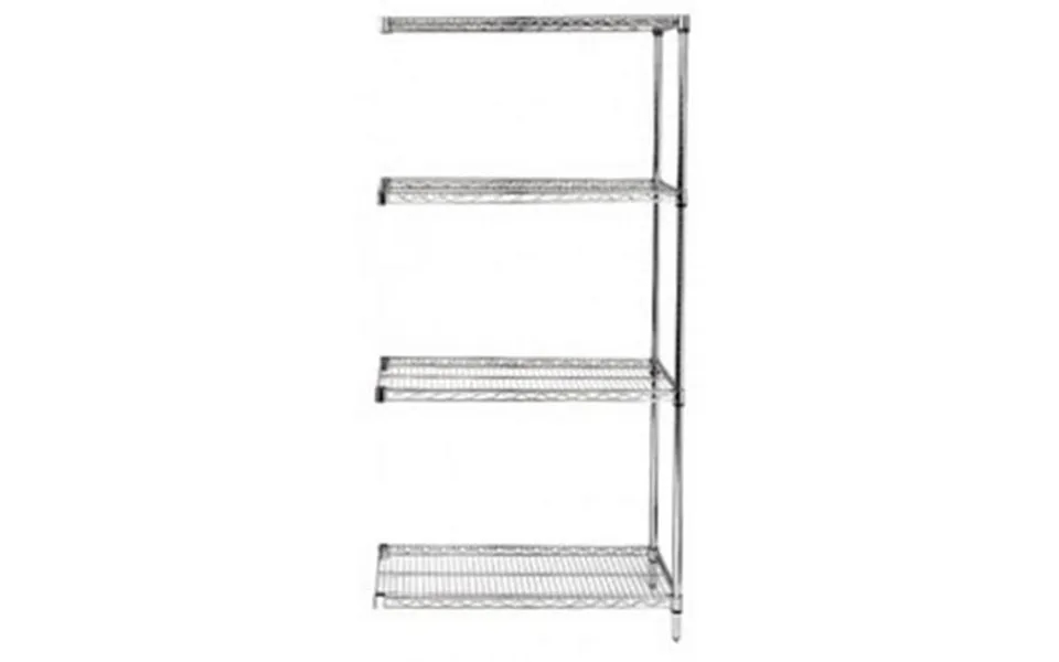 Quantum Storage Ad74-1836s Stainless Steel Wire Shelving Add-on Systems - 18 X 36 X 74 In