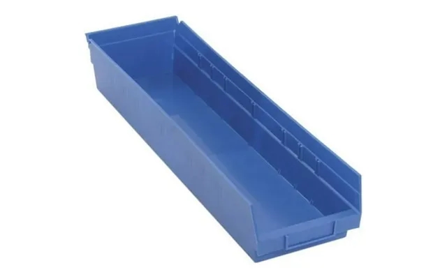 Quantum Storage Economy 4 In. Shelf Bin- Blue - 23.62 X 6.62 X 4 In product image