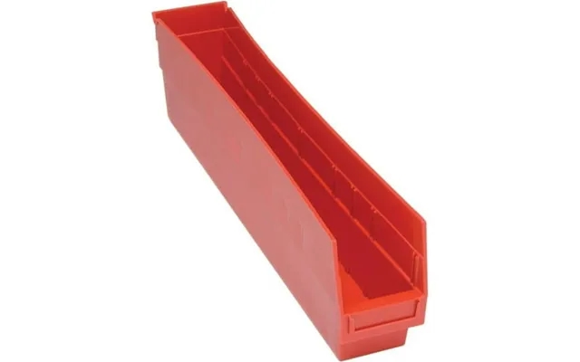 Quantum Storage Systems Red Plastic Economy Shelf Bin Nesting 23-5 8 W X 4-1 8 D X 6 H Polyropylene Made In Usa 16 Pk product image
