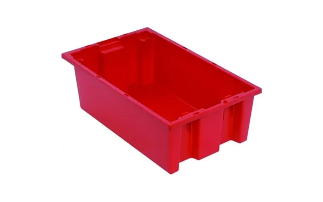 Quantum Storage Systems Red Plastic Stacking And Nesting Tote 18 W X 11 D X 6 H Polypropylene Made In Usa 6 Pk product image