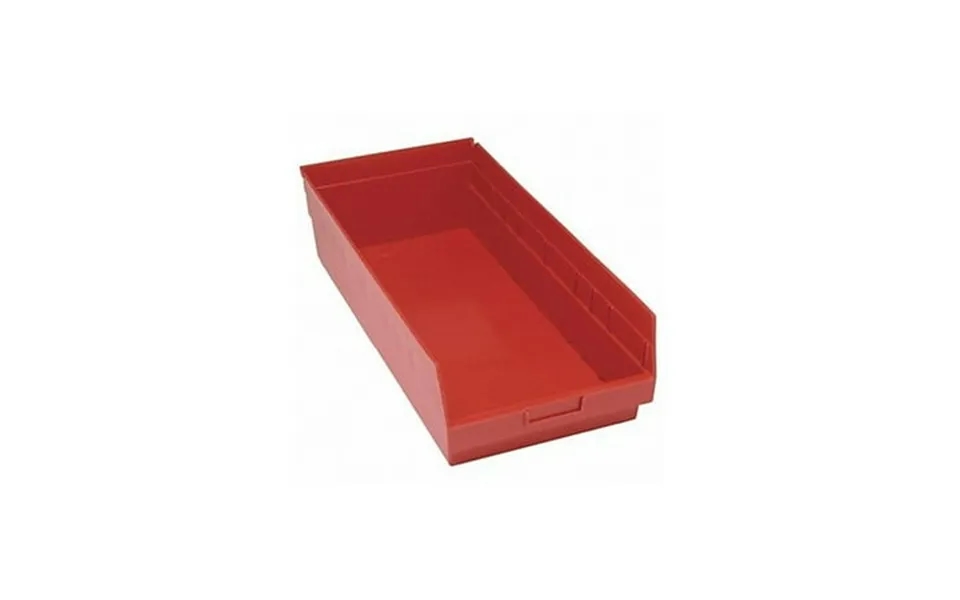 Quantum Storage Systems Shelf Bin Red Polypropylene 8 In Qsb816rd