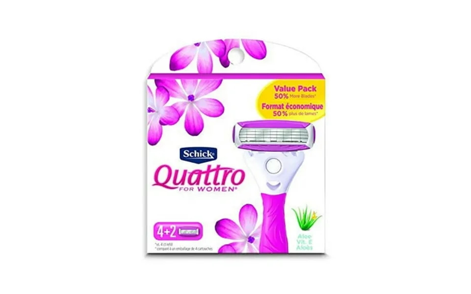 Quattro For Women Razor Cartridges Pack Of 6