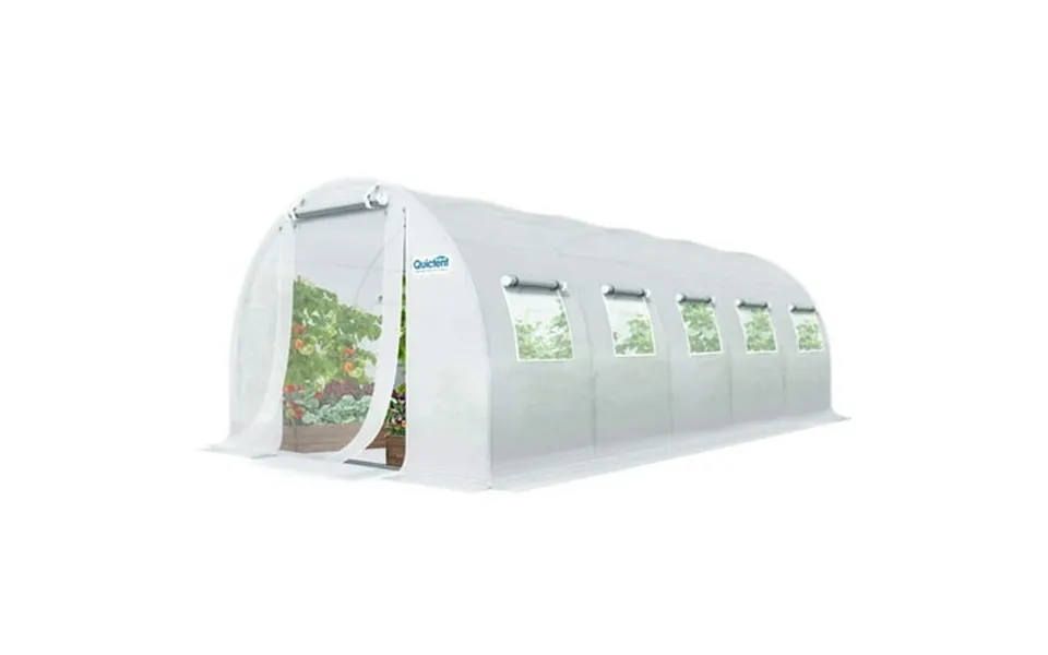 Quictent 25x10x6.6 Ft Portable Large Walk-in Greenhouse 2 Doors 7 Crossbars Large Walk-in Greenhouse Heavy Duty Gardenin