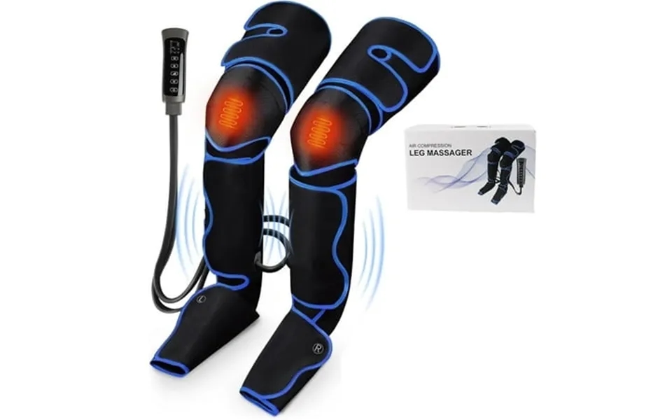 Qunler Leg Massager Air Compression Foot Massager For Leg Calf Thigh Vibration Knee Heating Helpful For Varicose Veins M