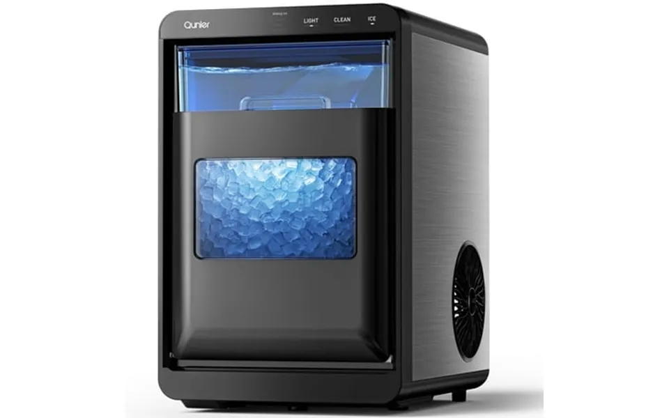 Qunler Nugget Ice Maker Countertop 44lbs Per Day Chewable Pebble Nugget Ice Machine With Touch Screen For Home Kitchen O