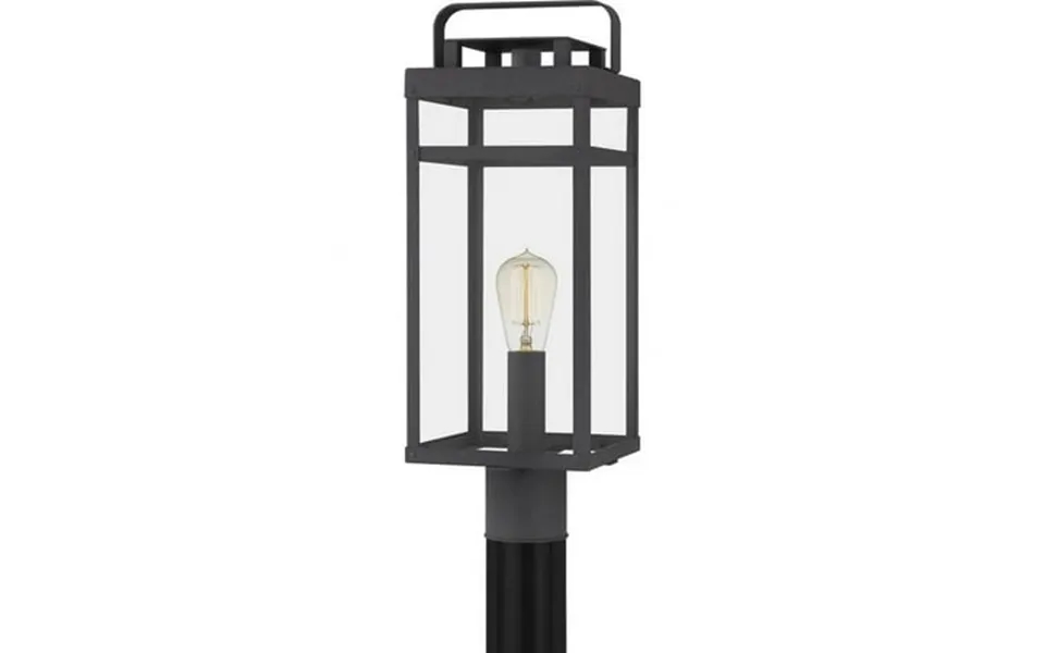 Quoizel Keaton Outdoor Post Lantern - Mottled Black