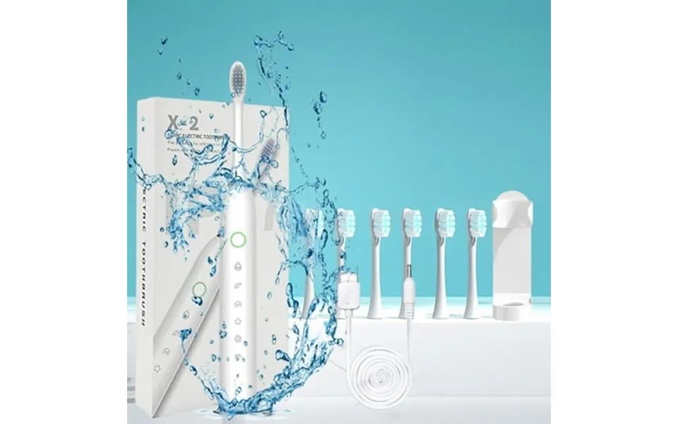 Qwtwty Electric Toothbrush Toothbrush Toothbrush With 6 Brush Heads 6-speed Timer Toothbrush Ipx7