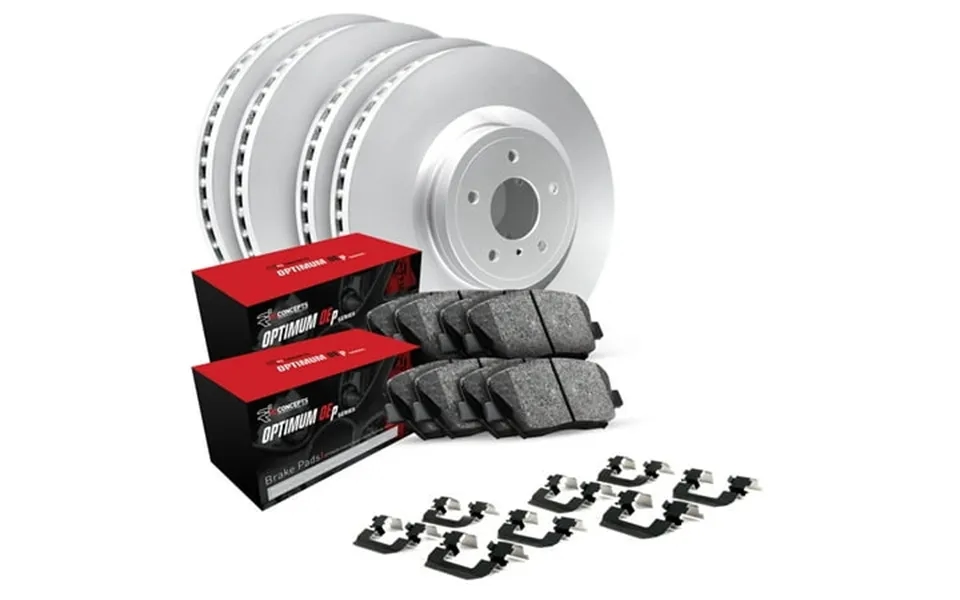 R1 Concepts Front Rear Brakes And Rotors Kit Front Rear Brake Pads Brake Rotors And Pads Optimum Oep Brake Pads And Roto