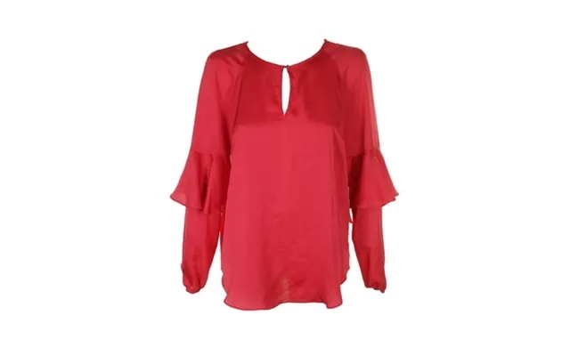Rachel Rachel Roy Paradise Pink Ruffled-sleeve Keyhole Blouse Xs product image