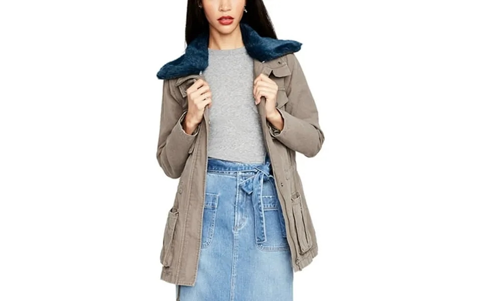 Rachel Rachel Roy Womens Winter Anorak Utility Jacket Green L