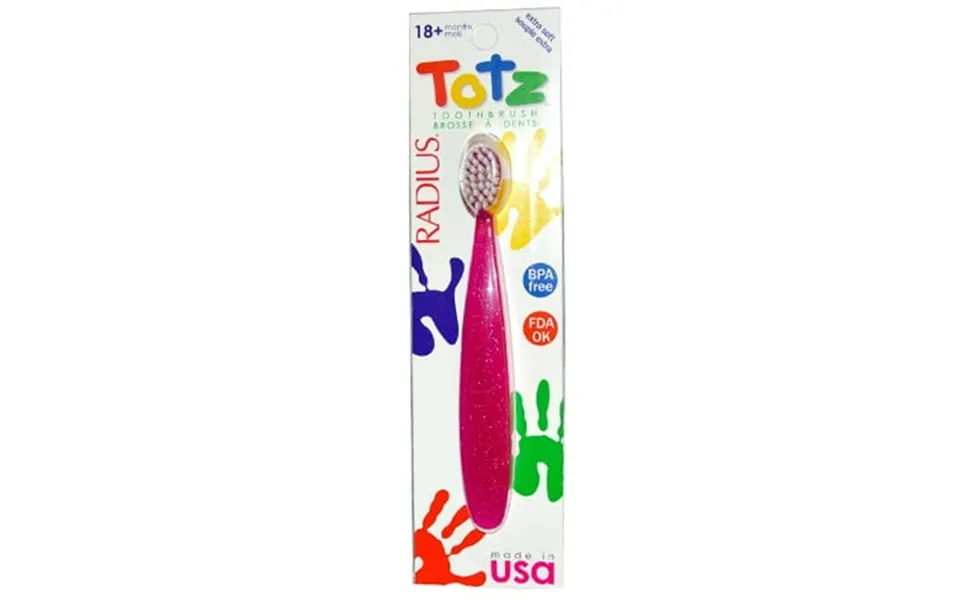 Radius Totz Toothbrush Extra Soft For 18 Plus Months Bpa Free - 1 Ea 6 Pack