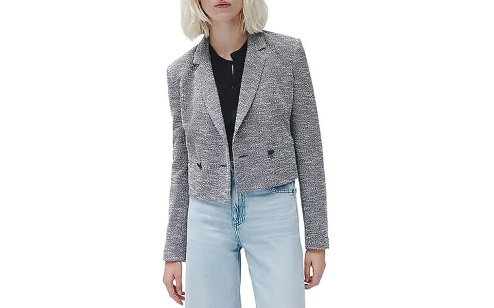 Rag & Bone Womens Josie Italian Tweed Suit Separate Double-breasted Blazer