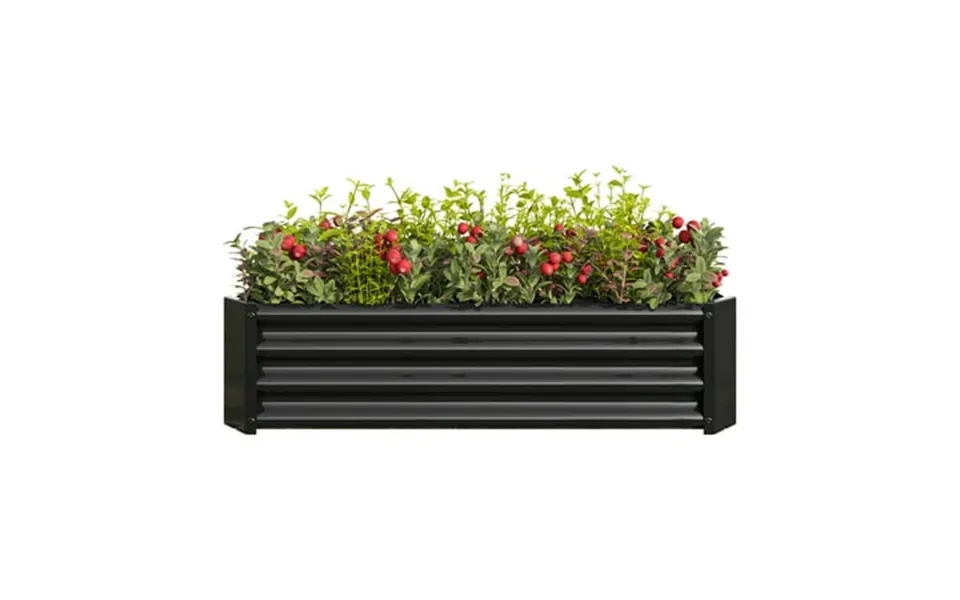 Raised Garden Beds Outdoor Rectangle Raised Planter 4x2x1ft Raised Bed Flower Planter For Flowers Plants Vegetables