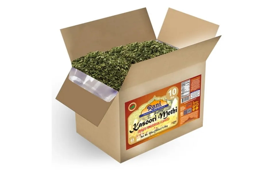 Rani Fenugreek Leaves Dried Kasoori Methi 160oz 10lbs 4.54kg Bulk Box All Natural Vegan Gluten Friendly Non-gmo Kosher I