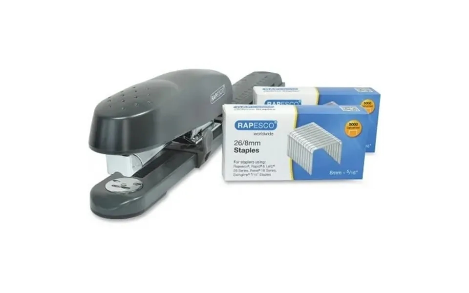 Rapesco 790 Long Arm Stapler With Staples Set 50 Sheets Capacity - 26 8mm 24 8mm 26 6mm 24 6mm Staple Size