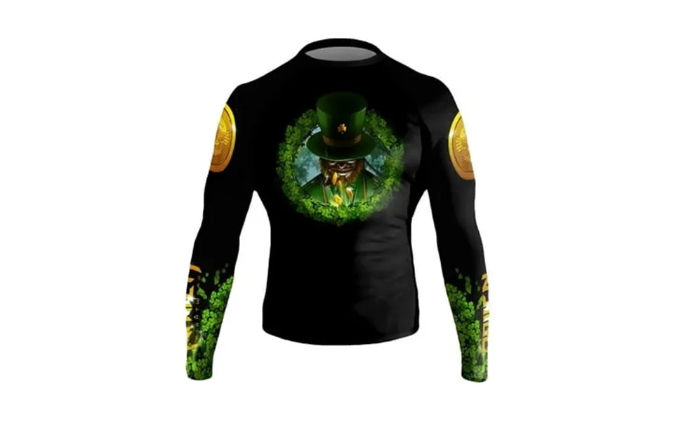 Raven Fightwear Men S Leprechaun Rash Guard Bjj Mma Black