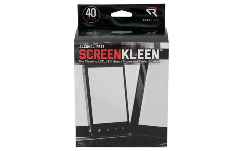 Read Right Screen Kleen Cleaning Wipes Pack Of 40