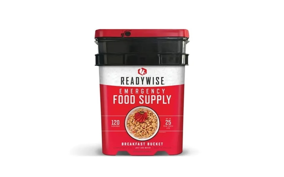 Readywise 120 Serving Freeze Dried Breakfast Bucket Emergency Food