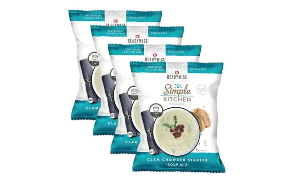 Readywise Simple Kitchen Restaurant-quality Clam Chowder Starter Gluten-free Pack Of 4