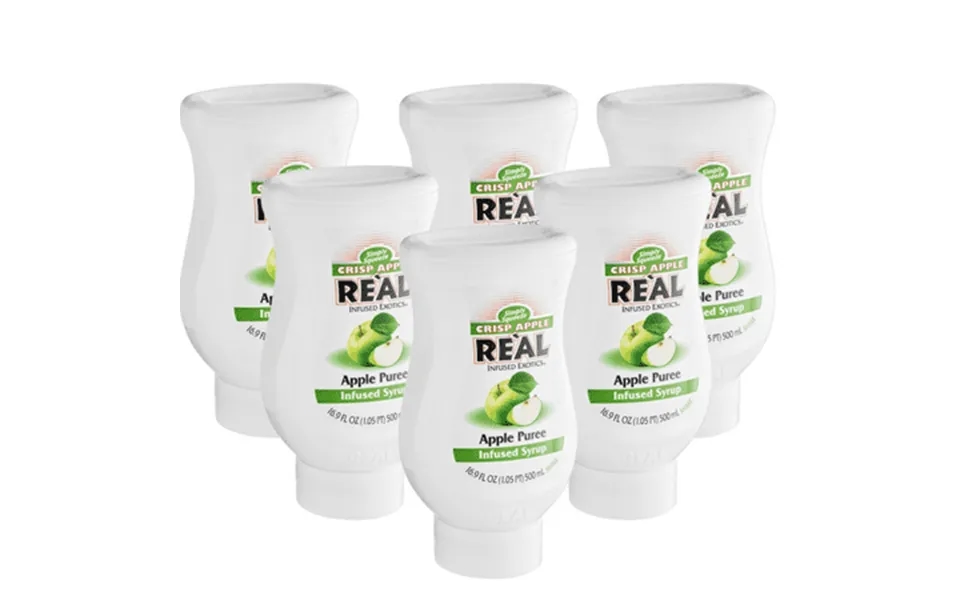 Real Apple Puree Infused Syrup - 16.9 Fl. Oz For Flavorful Drinks And Desserts