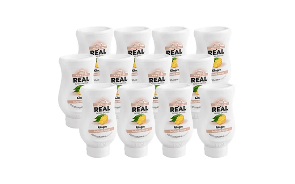 Real Ginger Infused Syrup 16.9 Fl. Oz. - Spicy & Sweet For Beverages And Desserts
