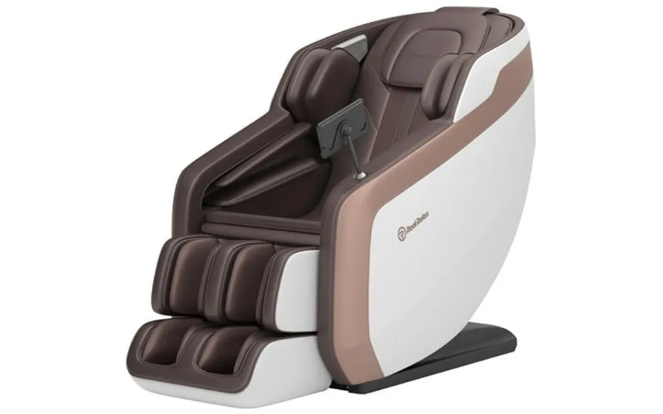 Real Relax Full Body Massage Chair Zero Gravity Sl-track Massage Recliner With Yoga Stretch Heating And Foot Massage Whi