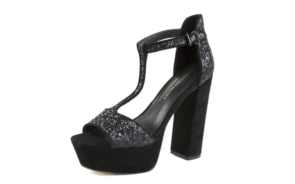 Rebecca Minkoff Women S Rosa Glitter T-strap Platform Sandals Us 5