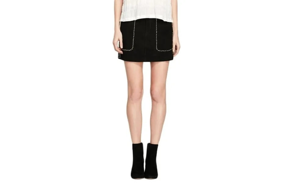 Rebecca Minkoff Women S Studded Suede Barry Skirt 2 Black