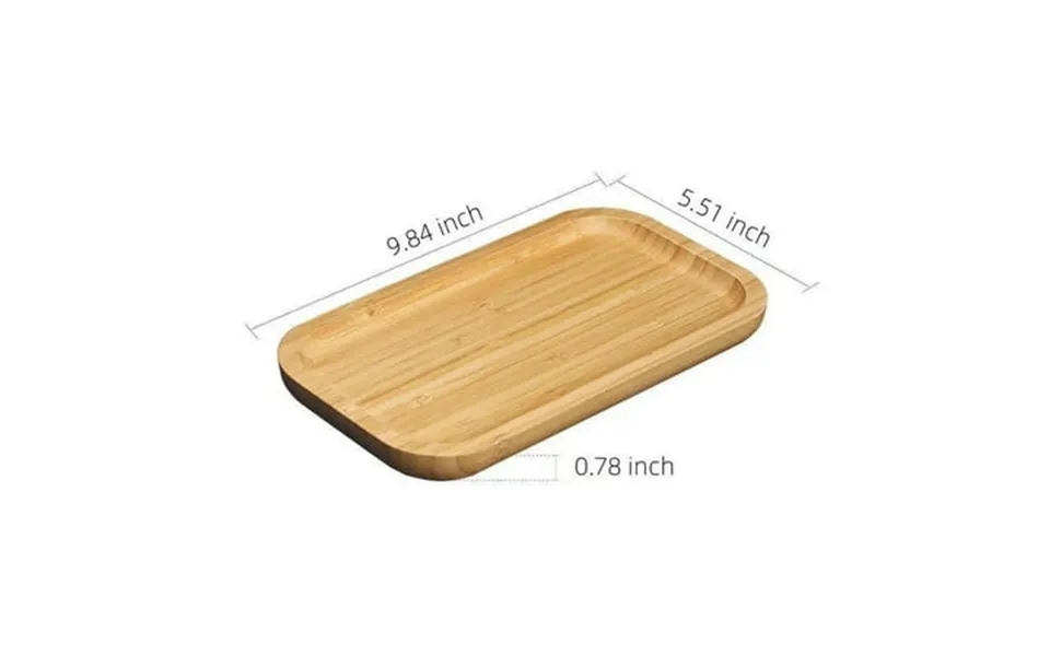 Rectangular Bamboo Serving Tray For Breakfast Parties Weddings Picnics 9 X 5