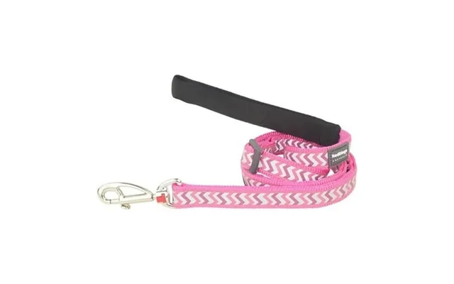 Red Dingo L6-rz-hp-12 Dog Lead Reflective Ziggy Hot Pink - Extra Small 6ft product image