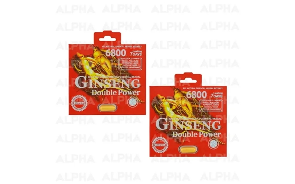 Red Ginseng 6800 Men Single Capsules 2 Single Paper Cards Pack Of 2 Pills Honey Alternative Powerful Formula