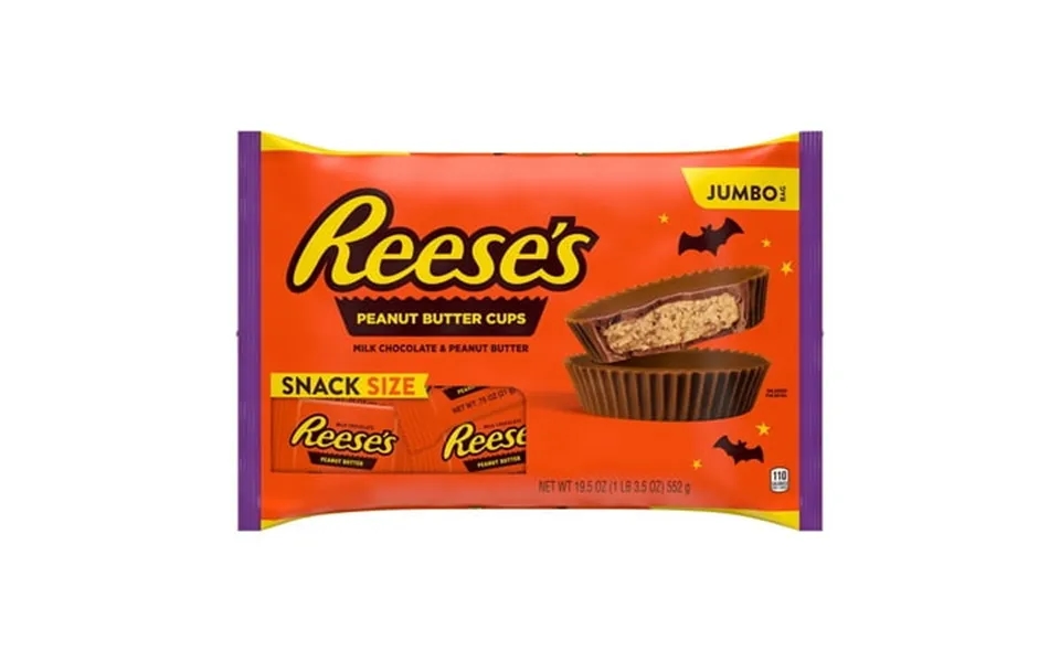 Reese S Milk Chocolate Snack Size Peanut Butter Cups Halloween Candy Jumbo Bag 19