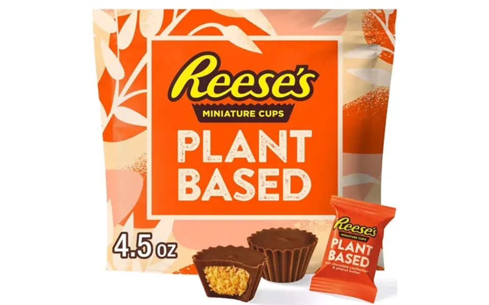 Reese S Plant Based Oat Chocolate Peanut Butter Cup Miniatures Bag Candy - 4