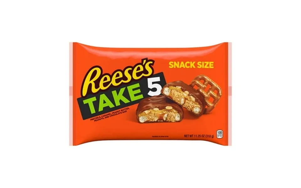 Reese S Take 5 Pretzel Peanut And Chocolate Snack Size Christmas Candy Bag 11