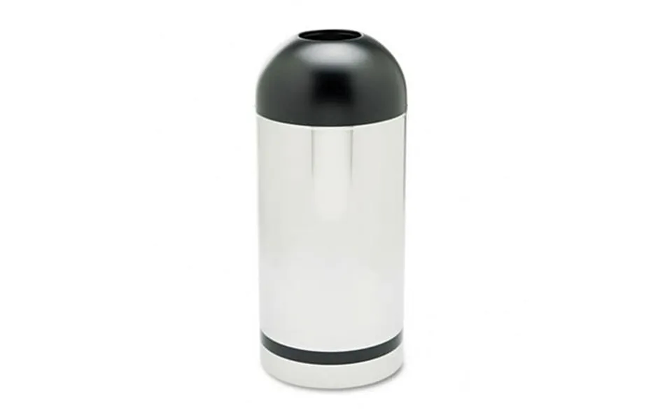 Reflections Dome Receptacle With Open Top In Chrome Black