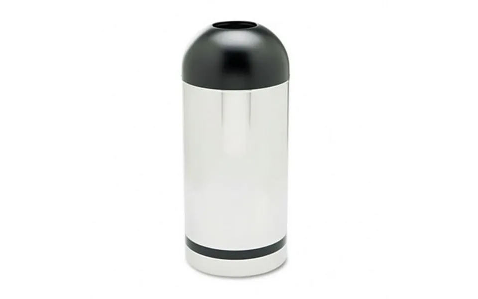 Reflections Dome Receptacle With Open Top In Chrome Black