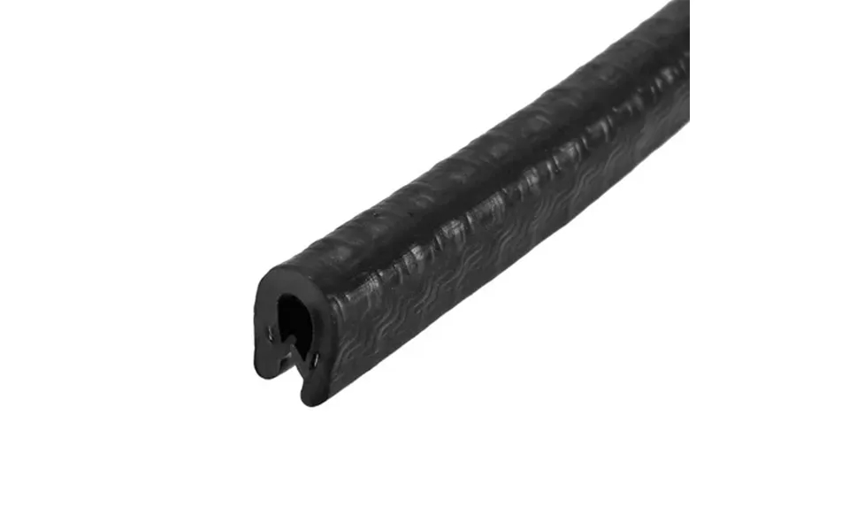 Regalwoven Edge Trim U Seal Black Plastic U Channel Edge Protector Fits 1 64 - 1 16 Edge 5 Feet Long