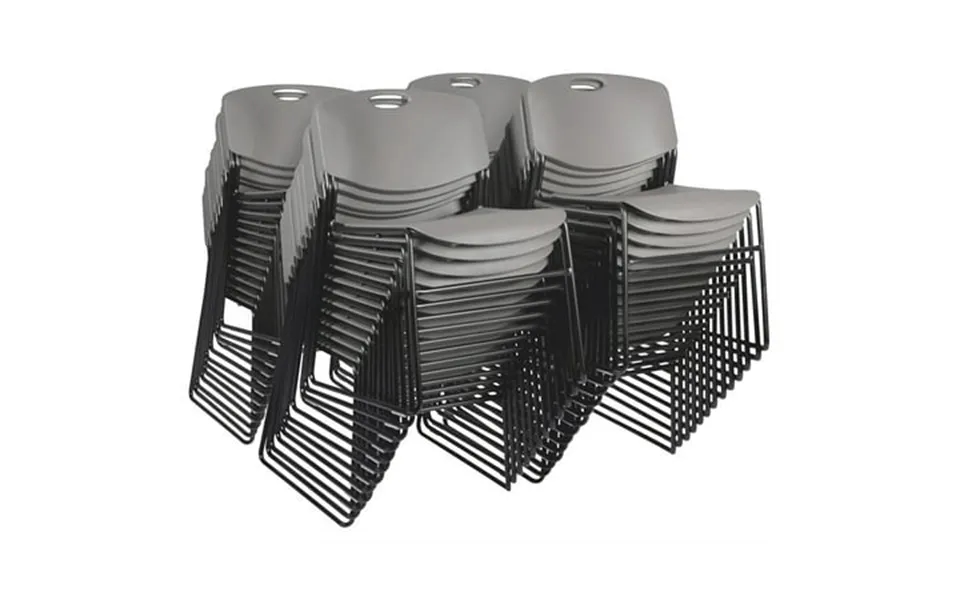 Regency Zeng Stack Chair 50 Pack - Grey