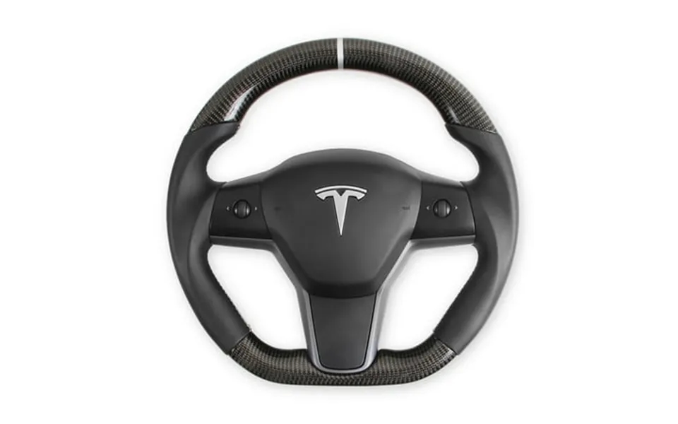 Rekudo Rk950-01 Steering Wheel Carbon Fiber With Leather Grips