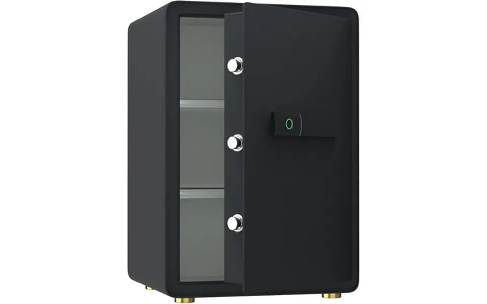 Reliancer 3.4 Cu.ft Biometric Fingerprint Safe Box With Sensor Light For Home Office Black