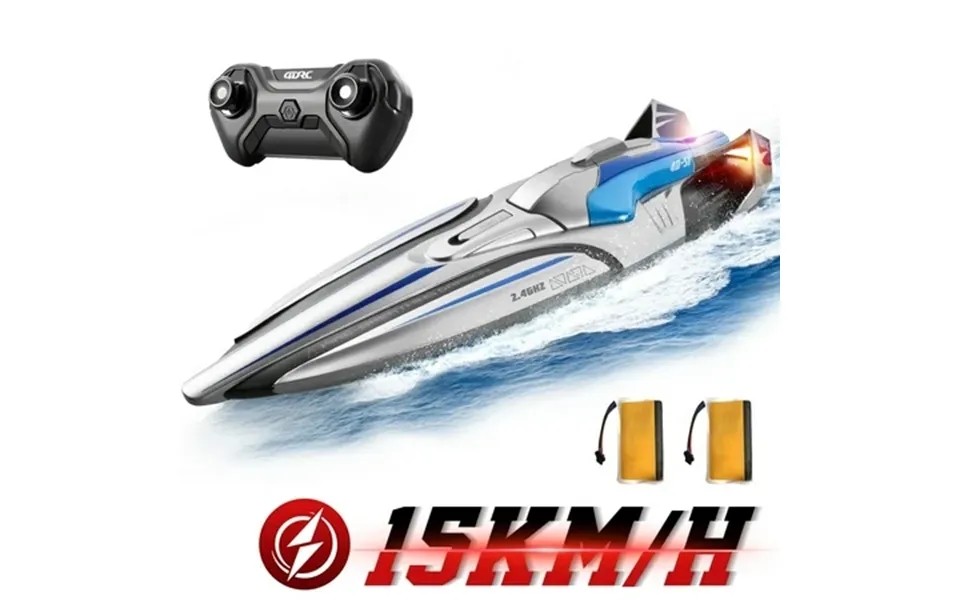 Remote Control Boat 15km H Fast Rc Boat With 2 Rechargeable Batteries Pool Toys Water Toys For Boys & Girls