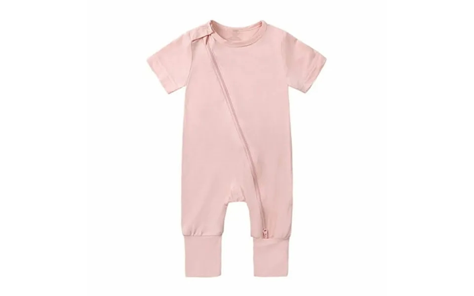 Reoriafee Girls Plus Size Formal Jumpsuit Short Sleeve Onesies Round Neck Cotton Rompers Front Zipper Jumpsuit Bodysuits