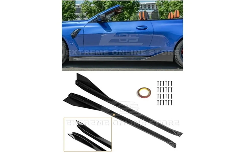 Replacement For 2021-present Bmw G82 G83 M4 Models M-performance Style Carbon Fiber Side Skirt Rocker Panel Pair